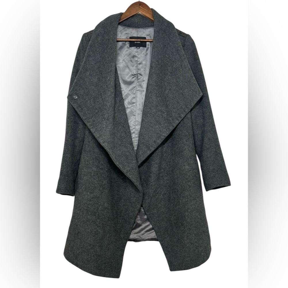Women's Gray Coat - Picture 6 of 12